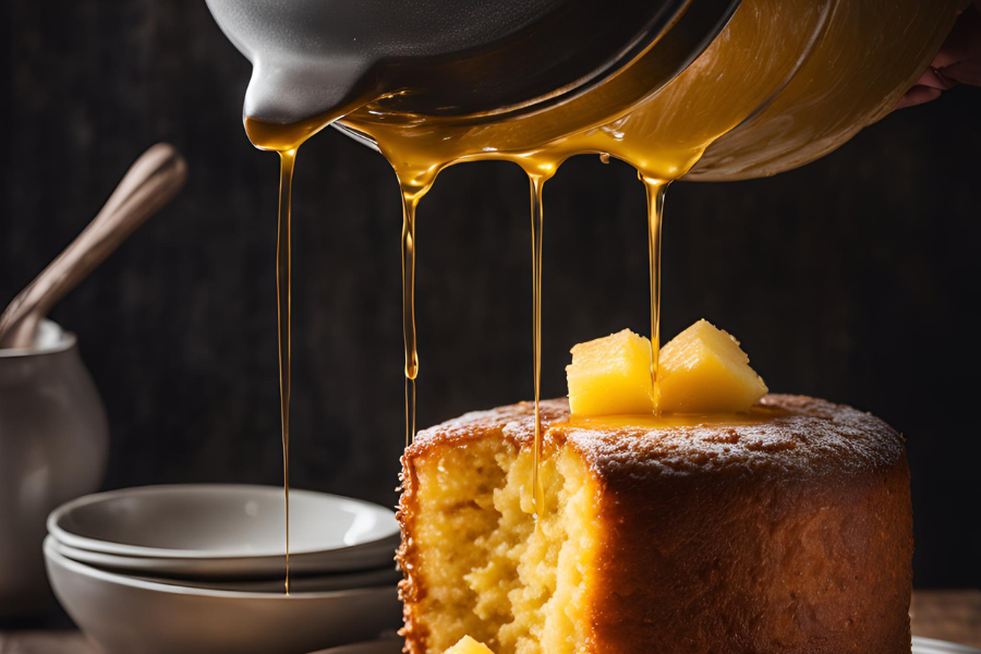 calda para bolo de abacaxi