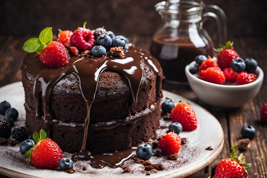 calda para bolo de chocolate