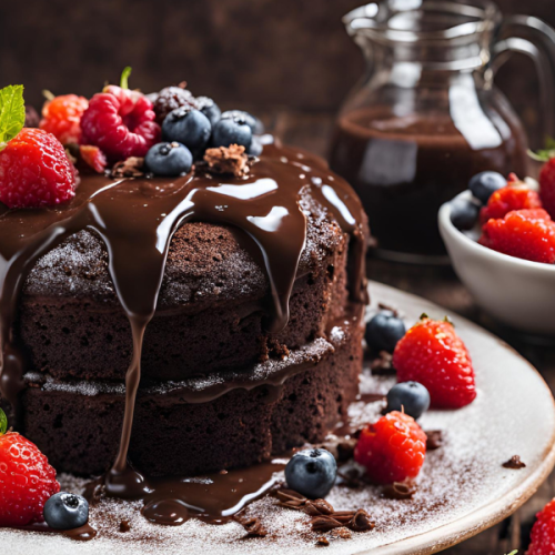 calda para bolo de chocolate