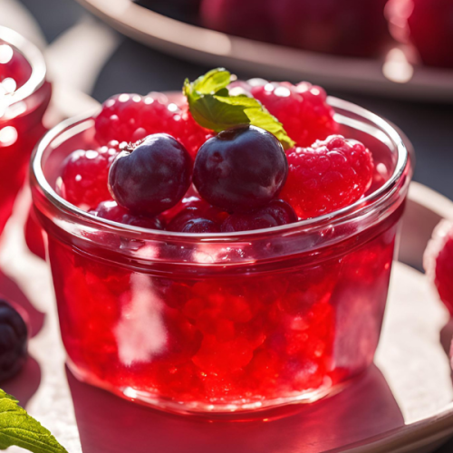 geleia de frutas vermelhas